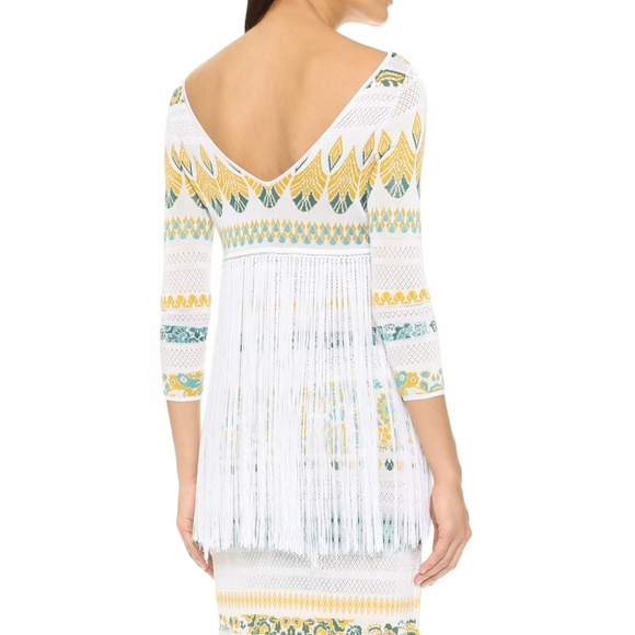 Rachel Zoe Francesca Jacquard Fringe maxi dress XS - Picture 4 of 6